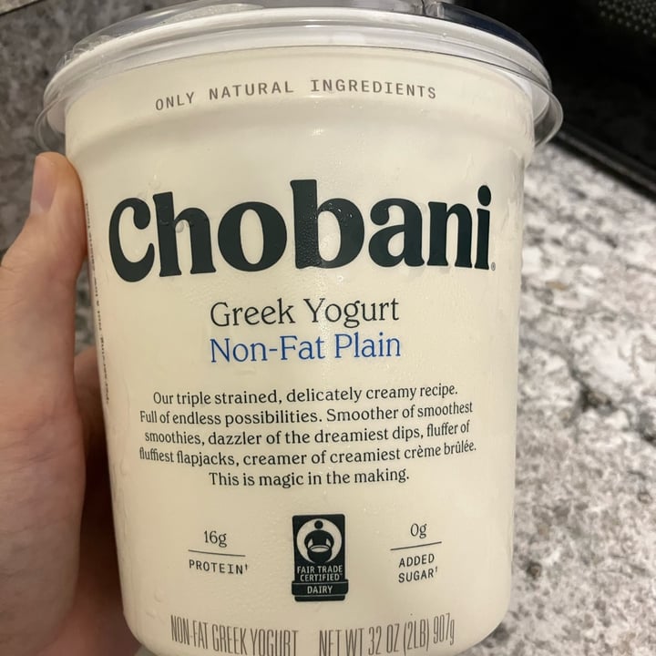 Chobani Greek Yogurt NonFat Plain Review abillion