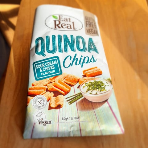 Eat Real, Sour Cream and Chives Quinoa Chips, chips & crisps, snacks, food, review