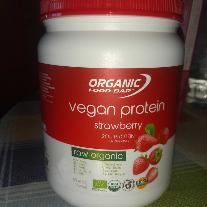 Organic Food Bar Vegan protein strawberry Review abillion