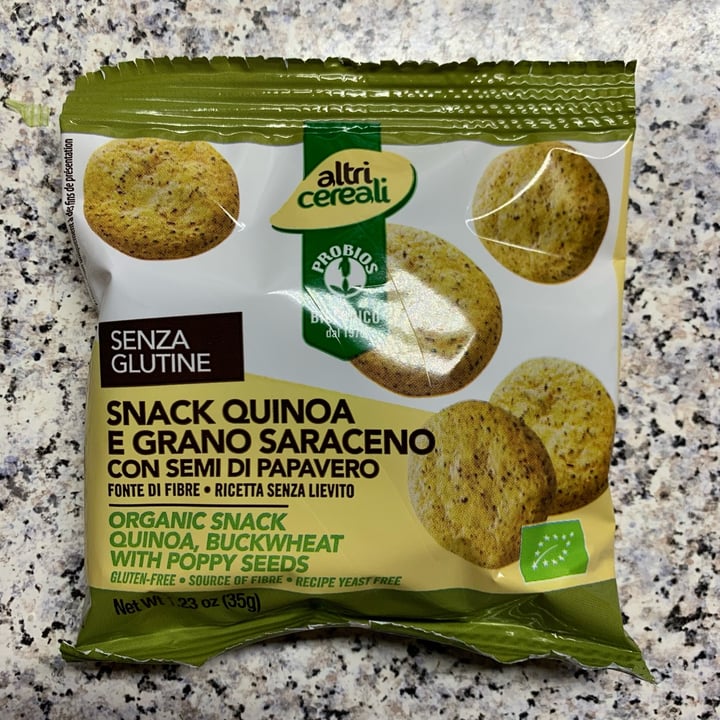 Altri cereali Snack quinoa e grano saraceno con semi di papavero Review ...