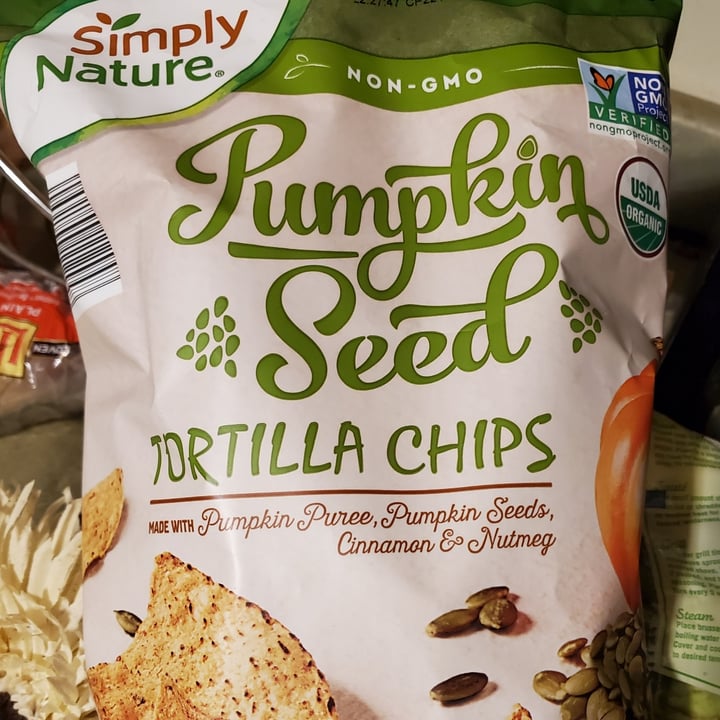 Simply Nature pumpkin seed tortilla chips Review abillion