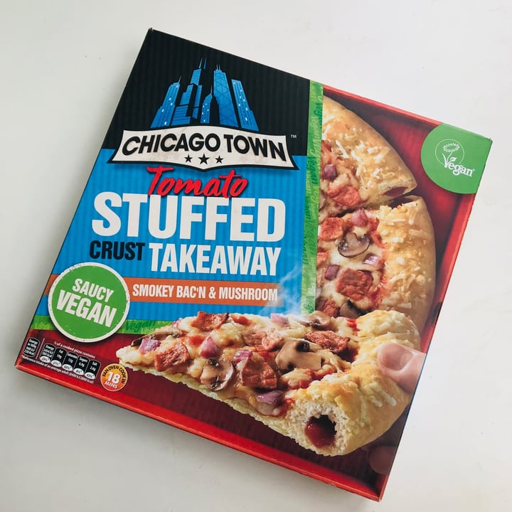 review photo of Chicago Town Tomato stuffed crust Smokey bac’n & mushroom shared by @mollierosepowell on 06 Jul 2021 - review