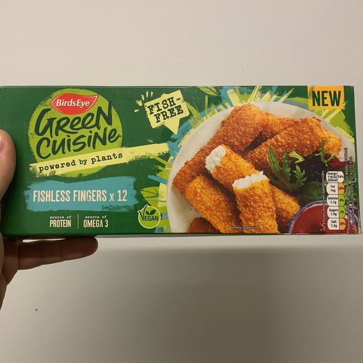Bird's Eye Green Cuisine Fishless fingers Review abillion