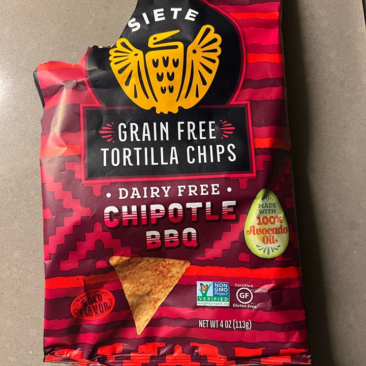Siete Grain Free Chipotle BBQ Tortilla Chips Review abillion