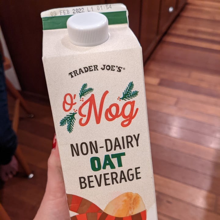Trader Joe's O’nog Oat Milk Drink Review abillion