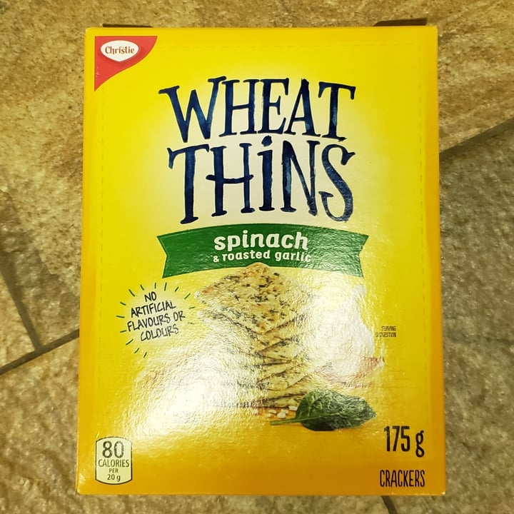 Christie Wheat Thins Spinach & Roasted Garlic Review abillion