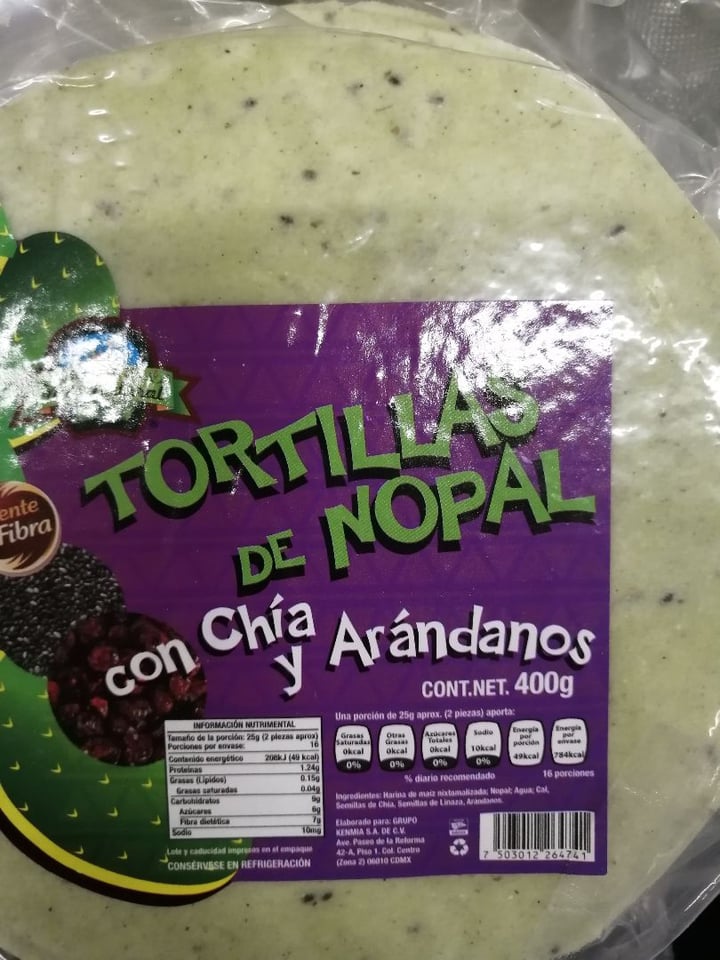 Región muy natural Tortillas de Nopal con Chía y arándanos Reviews