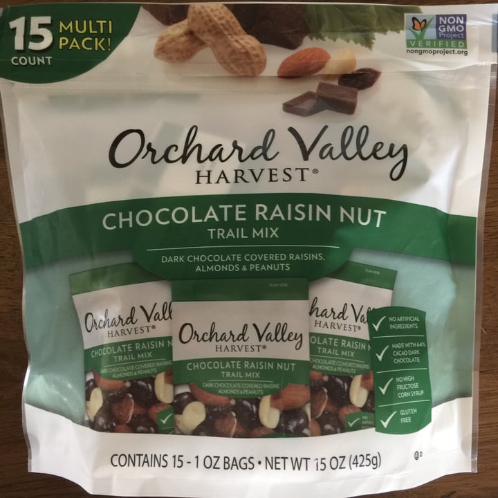 Orchard valley harvest Chocolate Raisin Nut Trail Mix Review abillion