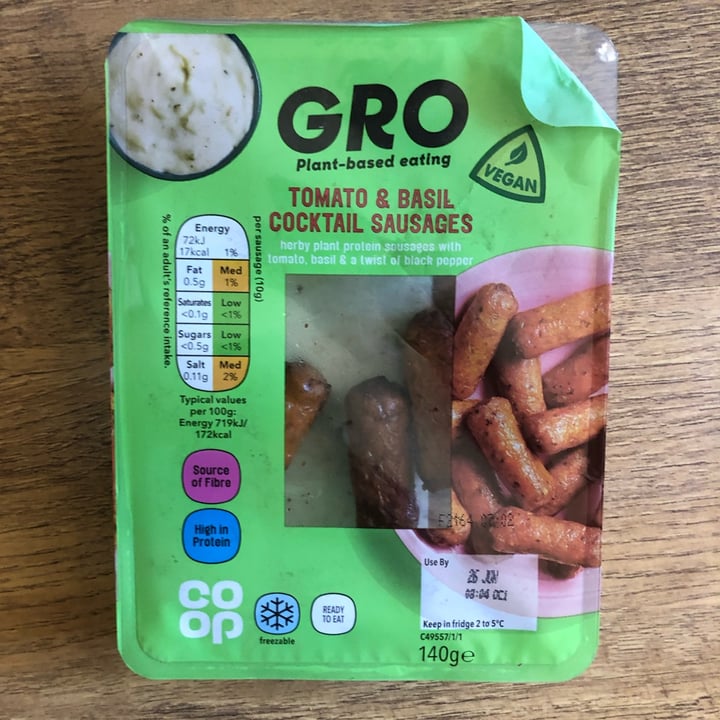 Coop Gro Tomato And Basil Cocktail Sausages Review abillion