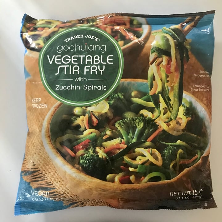 Trader Joe's Gochujang Vegetable Stir Fry with Zucchini Spirals Review