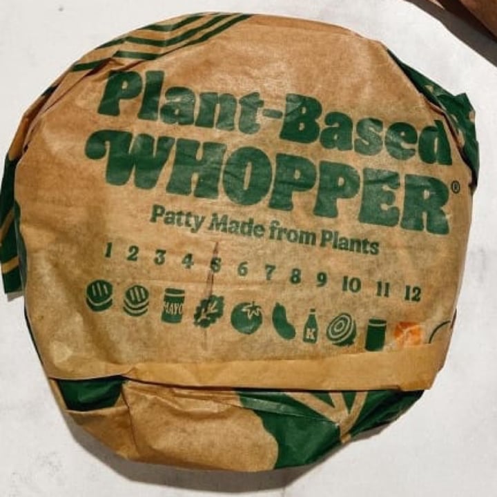 photo of Burger King Plant-Based Whopper shared by @anza on  30 Sep 2021 - review