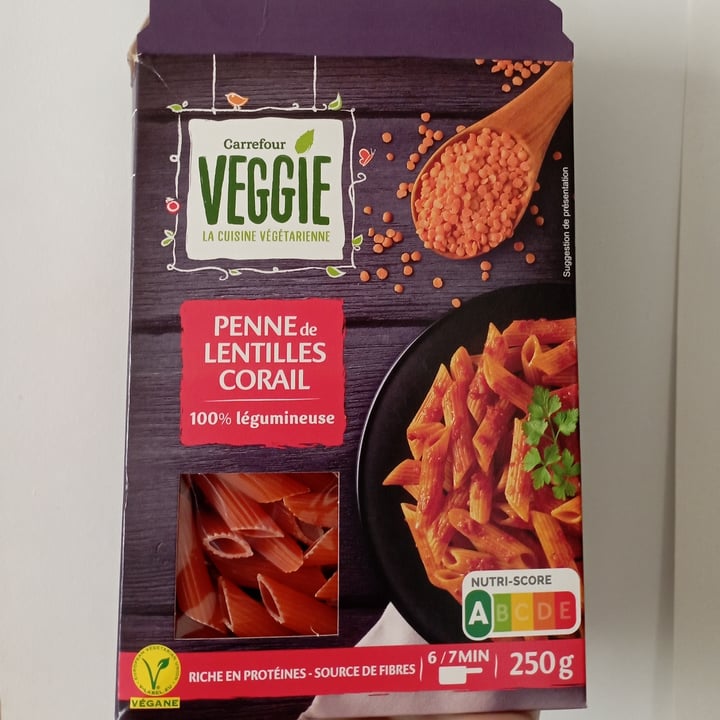 Carrefour Veggie Penne de lentilles corail Reviews abillion