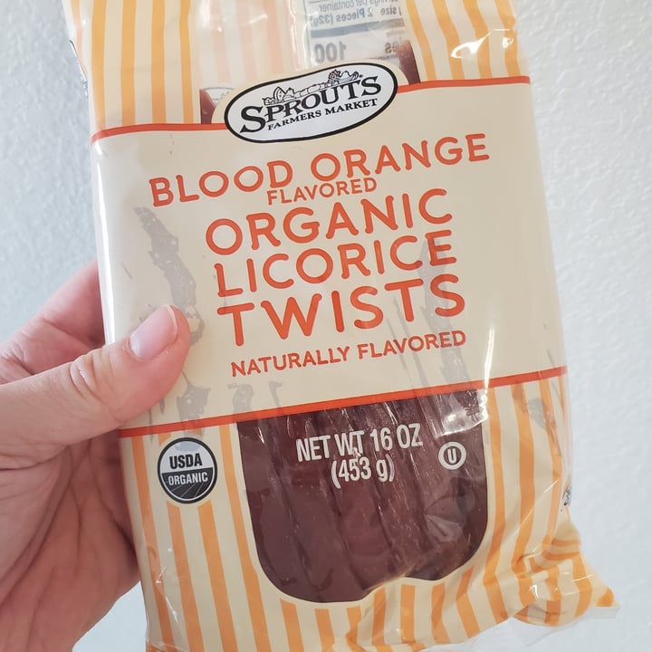 Sprouts Farmers Market Blood Orange Flavored Organic Licorice Sticks