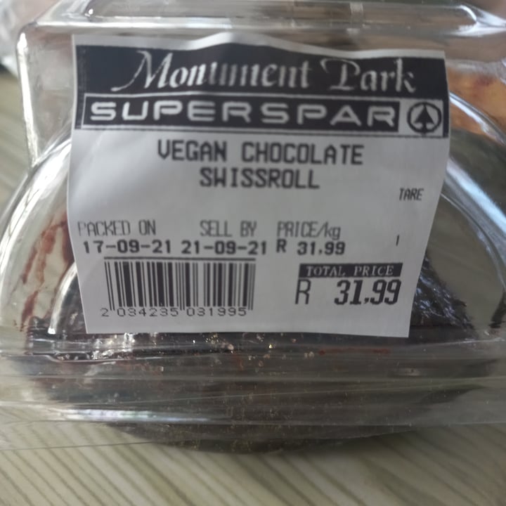 photo of Superspar Monument Park Chocolate Swiss Roll shared by @yaeeshkhan on  16 Oct 2021 - review