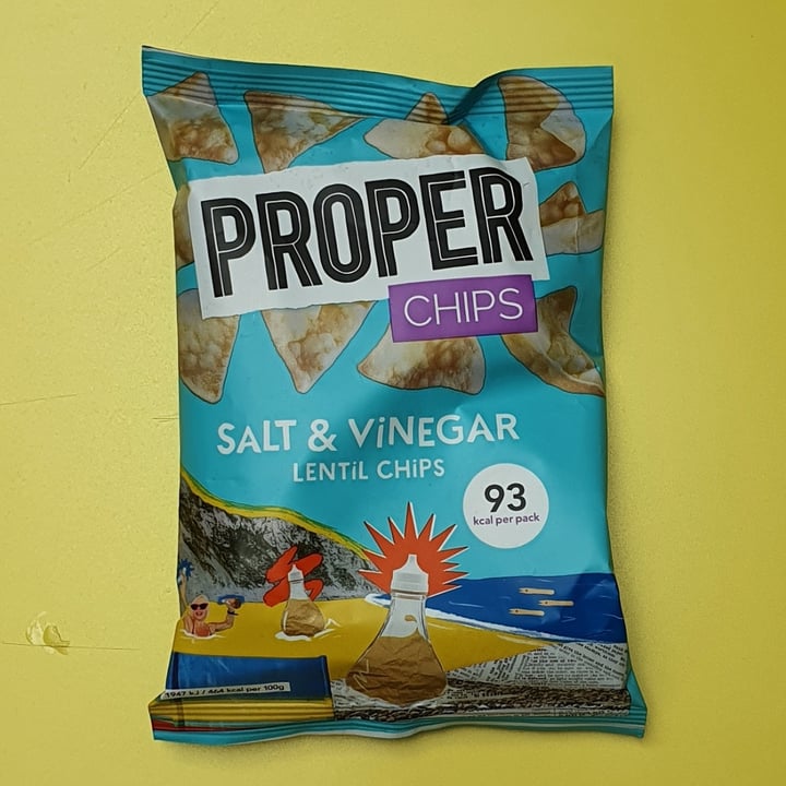 Proper Chips Salt & Vinegar lentil chips Review abillion