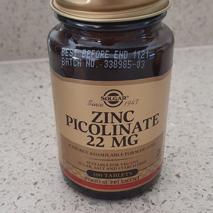 Solgar Zink Picolinate Review abillion