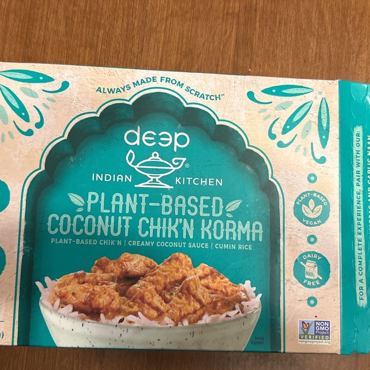 Deep Indian Kitchen PlantBased Coconut Chik’n Korma Reviews abillion