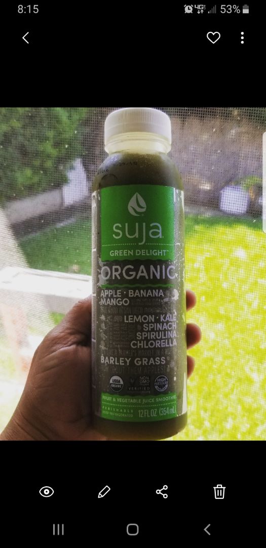 Suja Juice Green Delight Review abillion