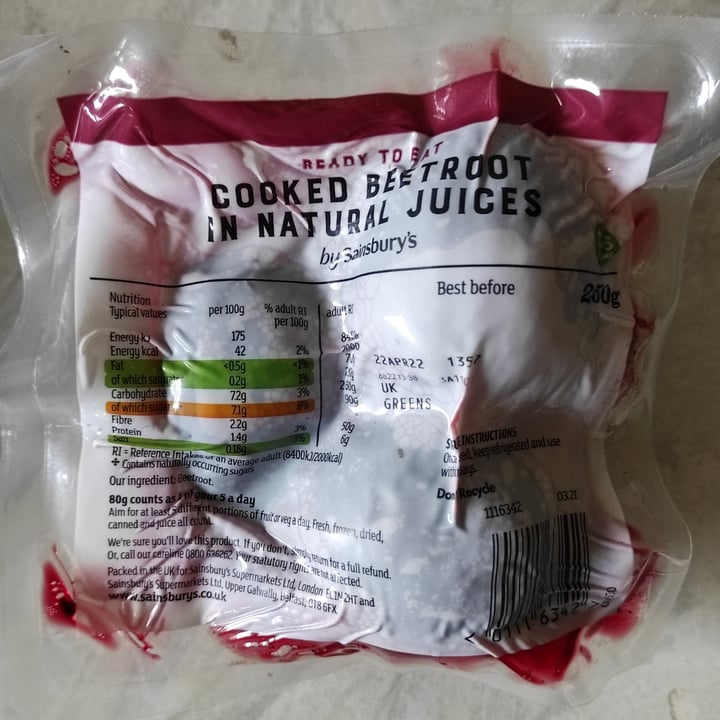 Sainsbury's Cooked Beetroot Reviews abillion