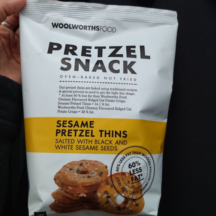 Woolworths Food Pretzel Snack Sesame Pretzel Thins Review abillion