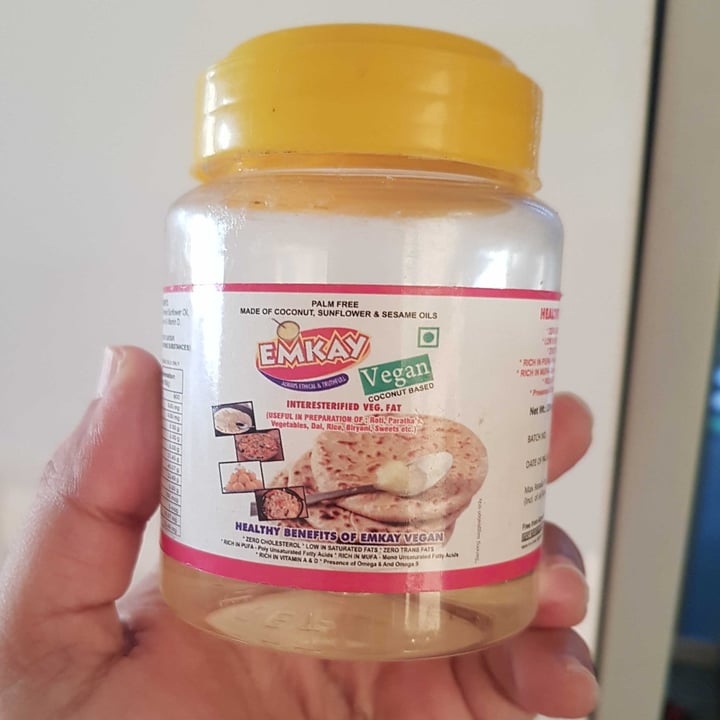 review photo of Emkay Food Products Vegan ghee coconut oil shared by @dhwani on 18 Jul 2022 - review