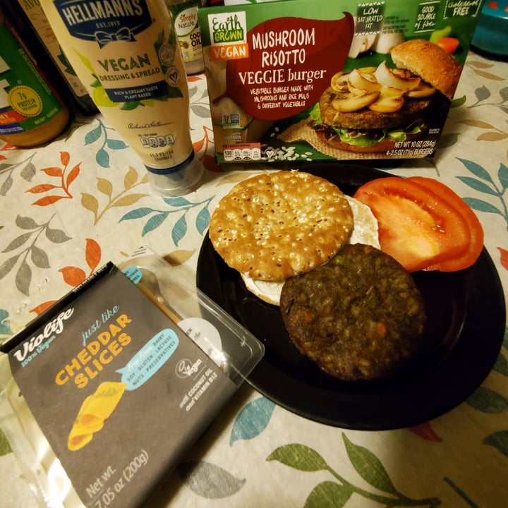 Earth Grown mushroom risotto veggie burger Reviews abillion
