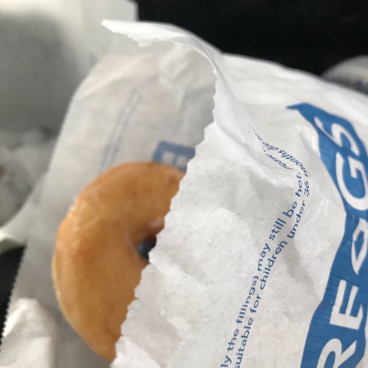 Greggs United Kingdom Vegan Glazed Ring Doughnut Review abillion