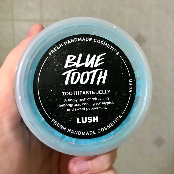 LUSH Fresh Handmade Cosmetics Blue Tooth Toothpaste Jelly Review abillion