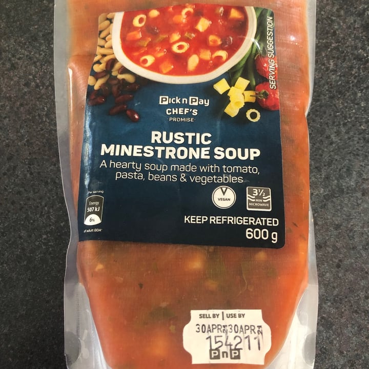 Pick n Pay Rustic Minestrone Soup Review abillion