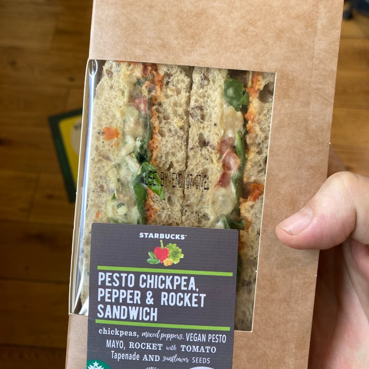 Starbucks Pesto chickpea rocket sandwich Review abillion