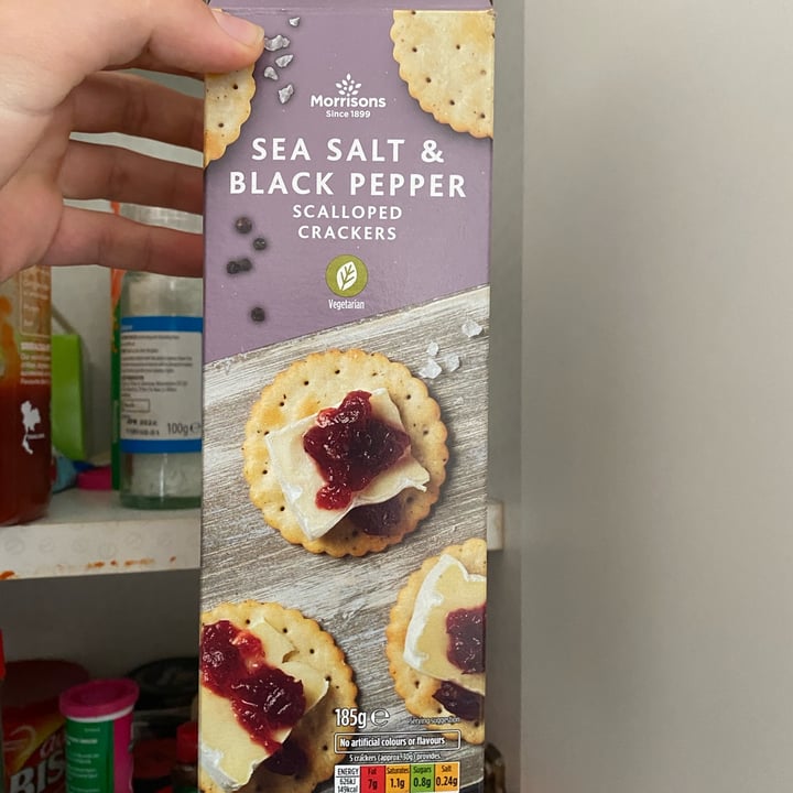 Morrisons sea salt and pepper crackers Review abillion