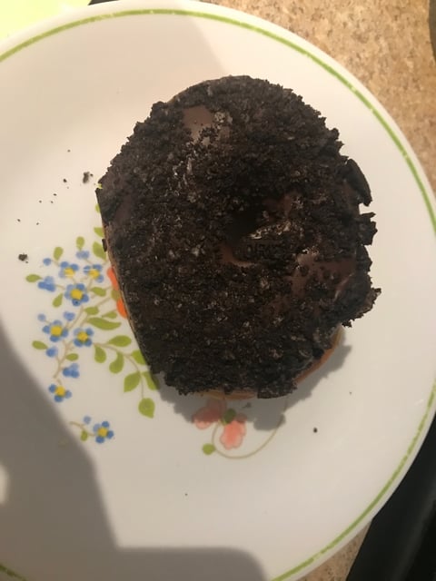 Vegan Chocolate Oreo donut