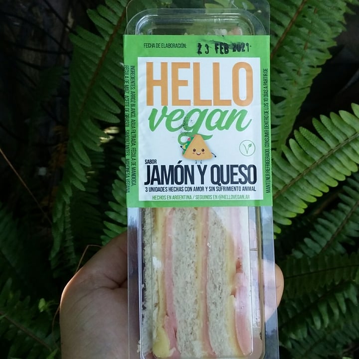 Hello Vegan Sándwich de miga vegano sabor jamón y queso Review abillion