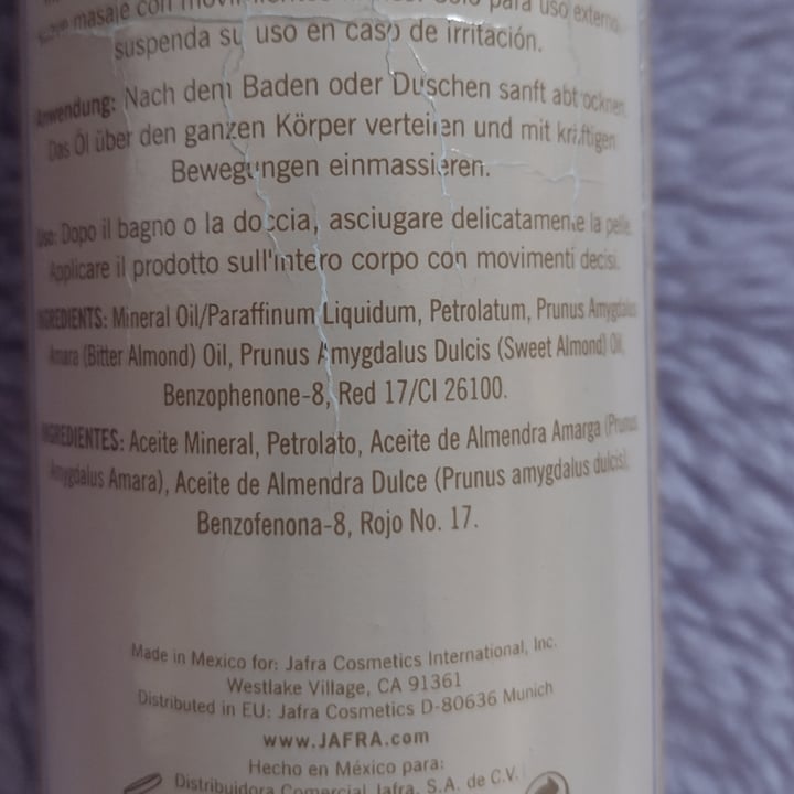 Jafra Royal Almond Body Oil Reviews abillion