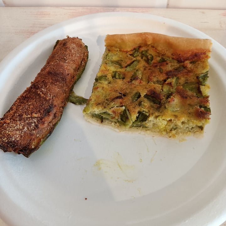 Jaa Nu' Rosticceria Vegana Genova torta di zucchine, ceci e menta