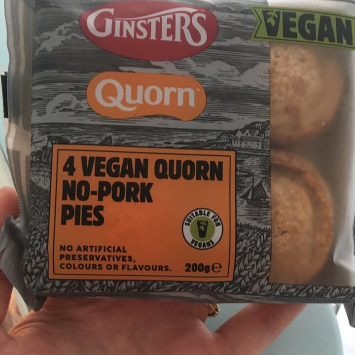 photo of Ginsters Quorn No Pork Pies shared by @londonveganista on  10 Sep 2021 - review