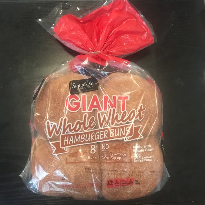 Signature Select Giant Whole Wheat Hamburger Buns Review abillion