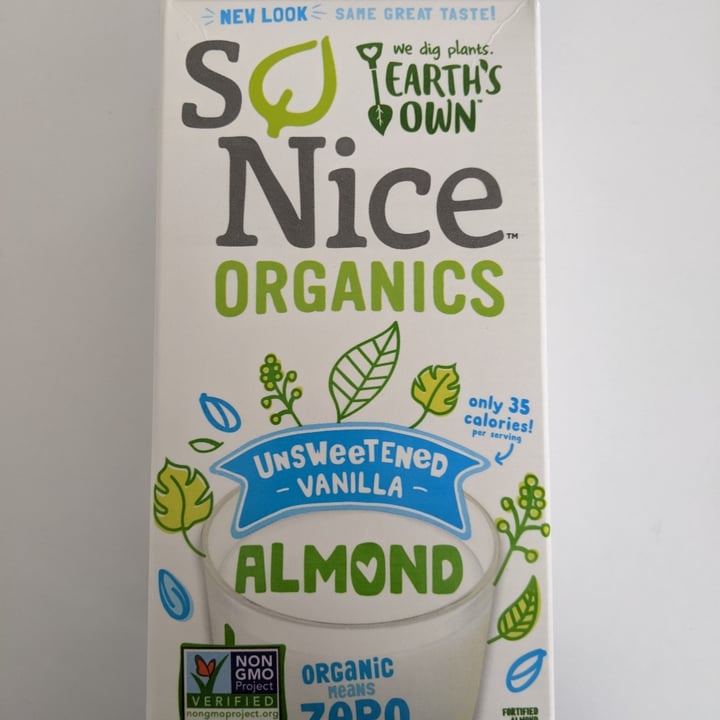 So nice organics Unsweetened Original Almond Review abillion