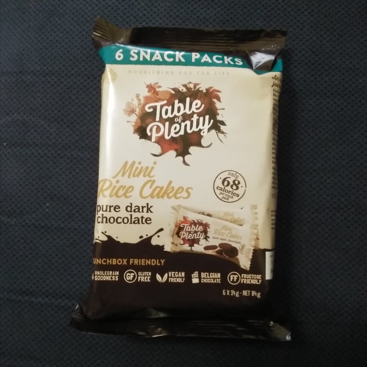 Table of Plenty Mini Rice Cakes (Dark Chocolate) Reviews abillion