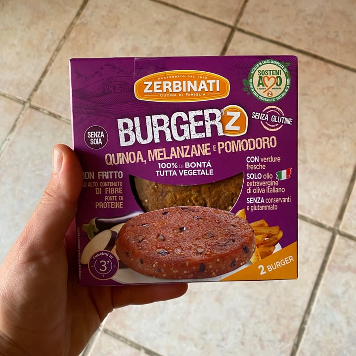 Zerbinati Burger Quinoa, Melanzane e Pomodoro Review abillion