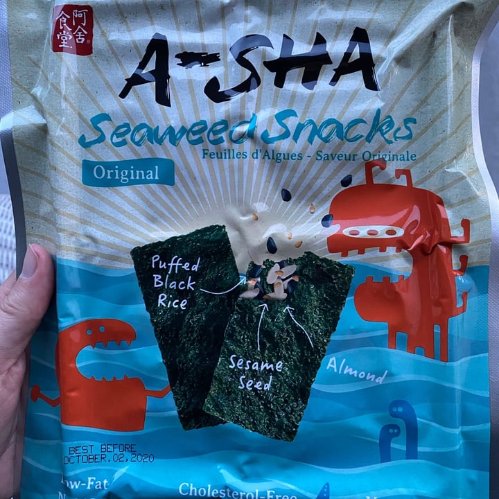 review photo of A-sha A-SHA Seaweed Snacks shared by @amyindigo on 04 Mar 2021 - review