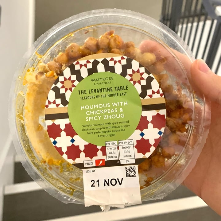 Waitrose Houmous With Chickpeas & Spicy Zhoug Review abillion