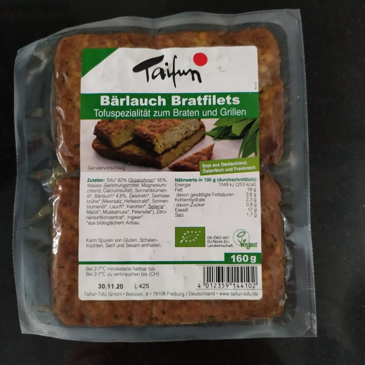 Taifun Filetes tofu ajo silvestre Review abillion