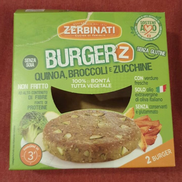 Zerbinati Burger'Z Quinoa, Broccoli e Zucchine Review abillion