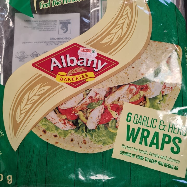 Albany Bakeries Garlic & Herb Wraps Review abillion