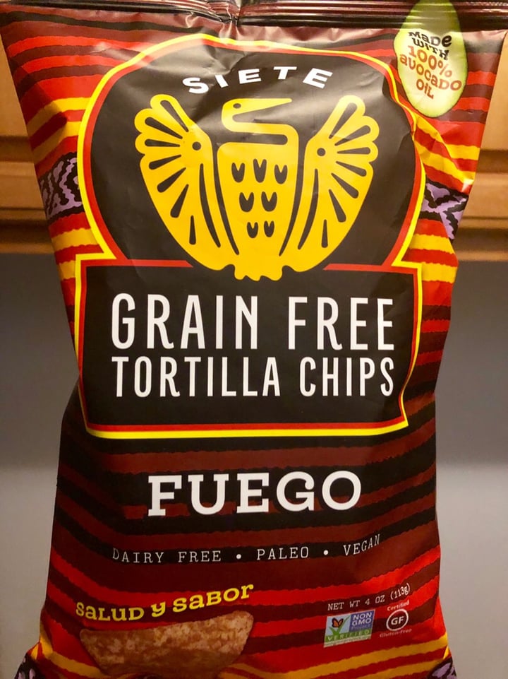 Siete Family Foods Grain Free Tortilla Chips Dairy Free Fuego Review