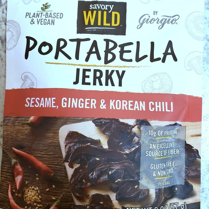 Savory Wild Portabella Jerky Sesame, Ginger & Korean Chili Review
