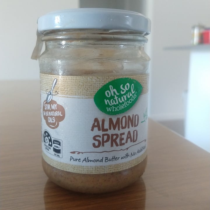 Oh So Natural Almond spread Review abillion
