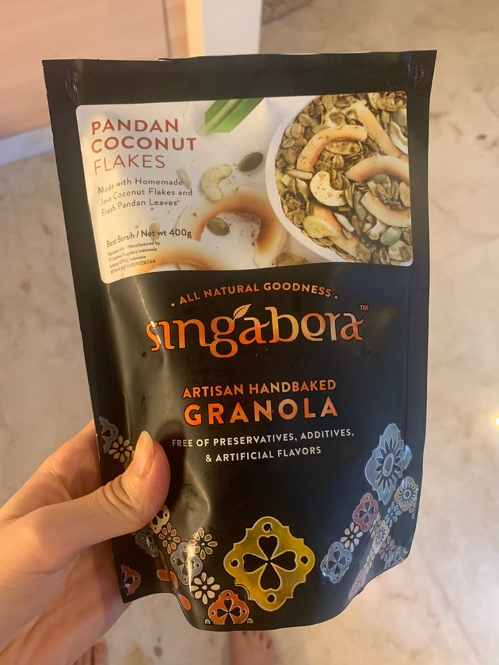 Singabera Pandan Coconut Flakes Granola Reviews abillion