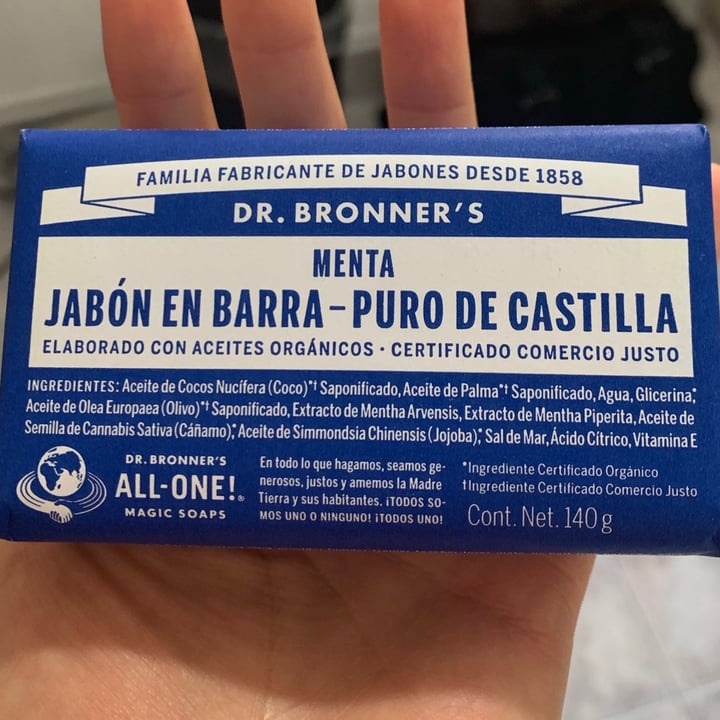 Dr. Bronner's Pure Castile bar soap Peppermint Review abillion